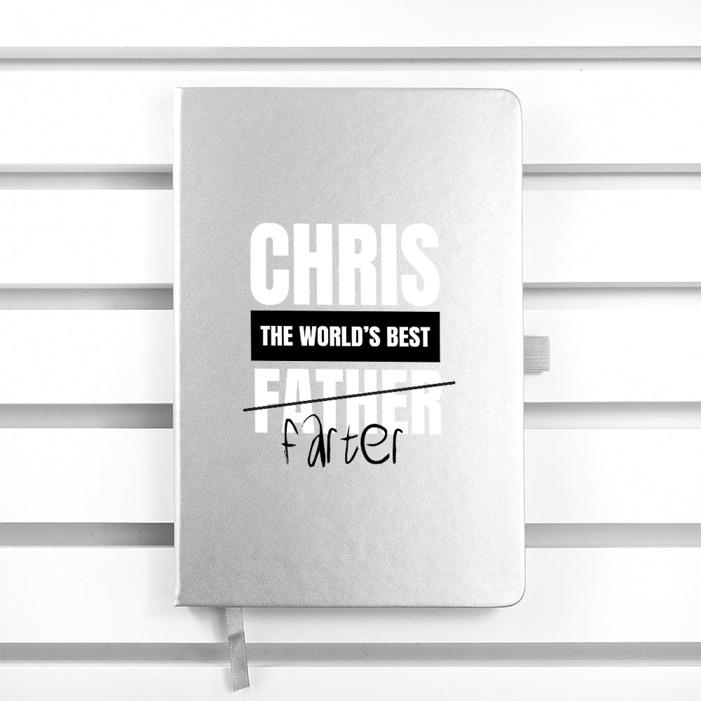 Personalised World's Best Farter A5 Notebook