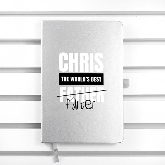 Personalised World's Best Farter A5 Notebook