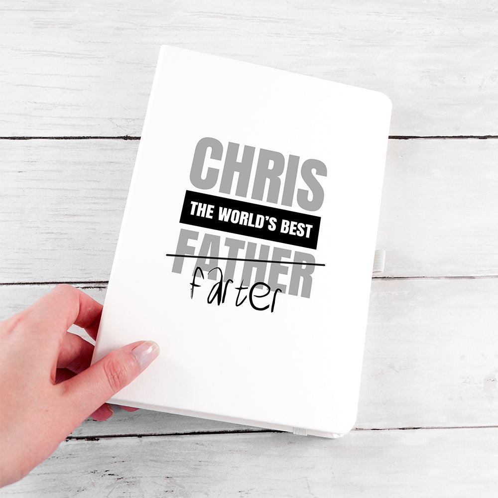 Personalised World's Best Farter A5 Notebook
