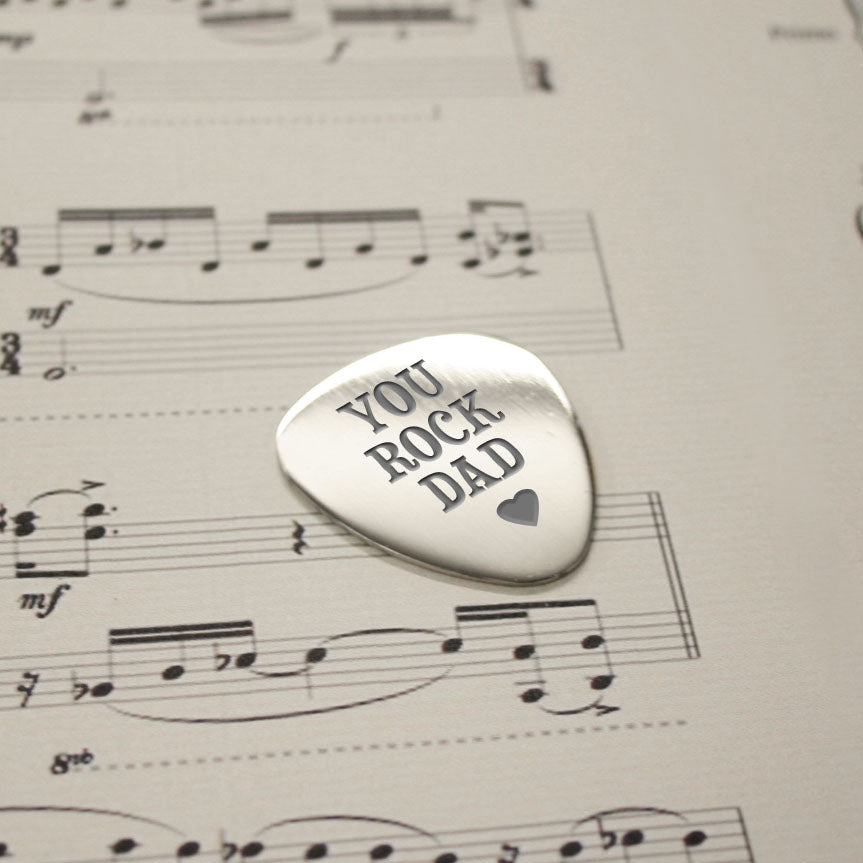 Personalised You Rock Dad Plectrum