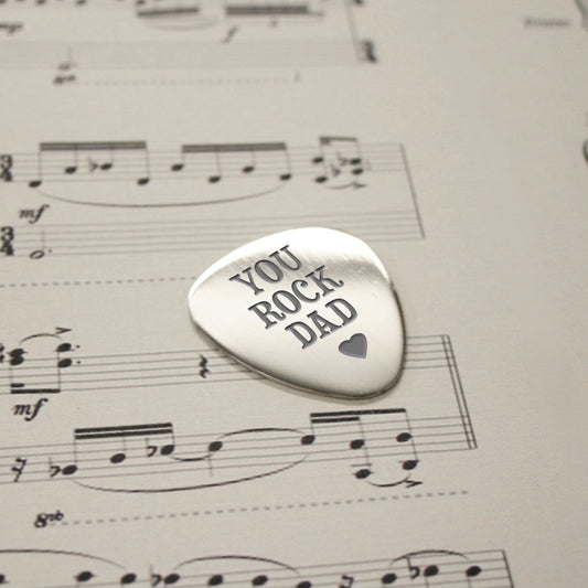 Personalised You Rock Dad Plectrum