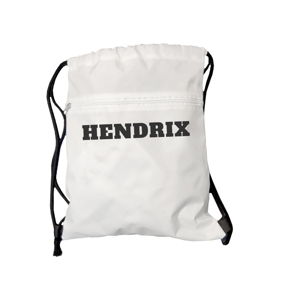 Personalised Zip Up Drawstring Gym Bag
