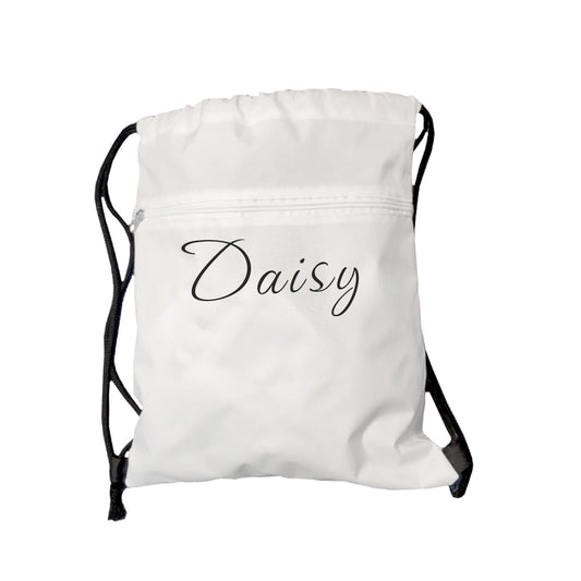 Personalised Zip Up Drawstring Gym Bag