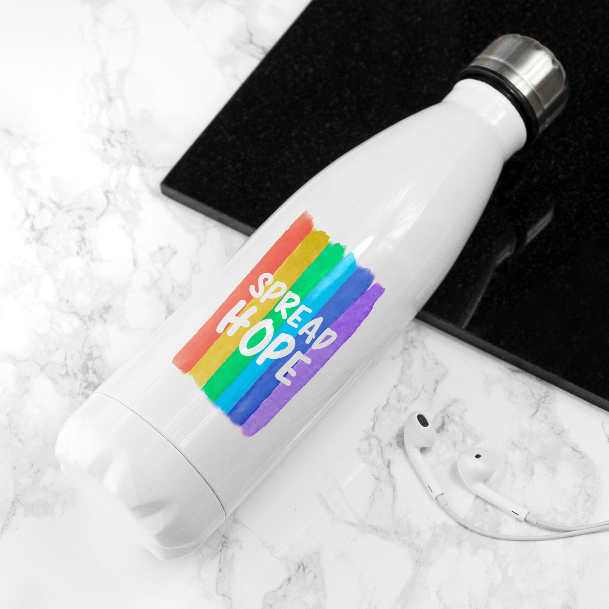 Spread Hope Rainbow - Mouthy Water Bottle