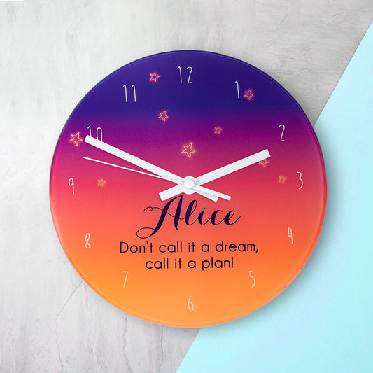 The Desert At Dusk Personalised Wall Clock 
