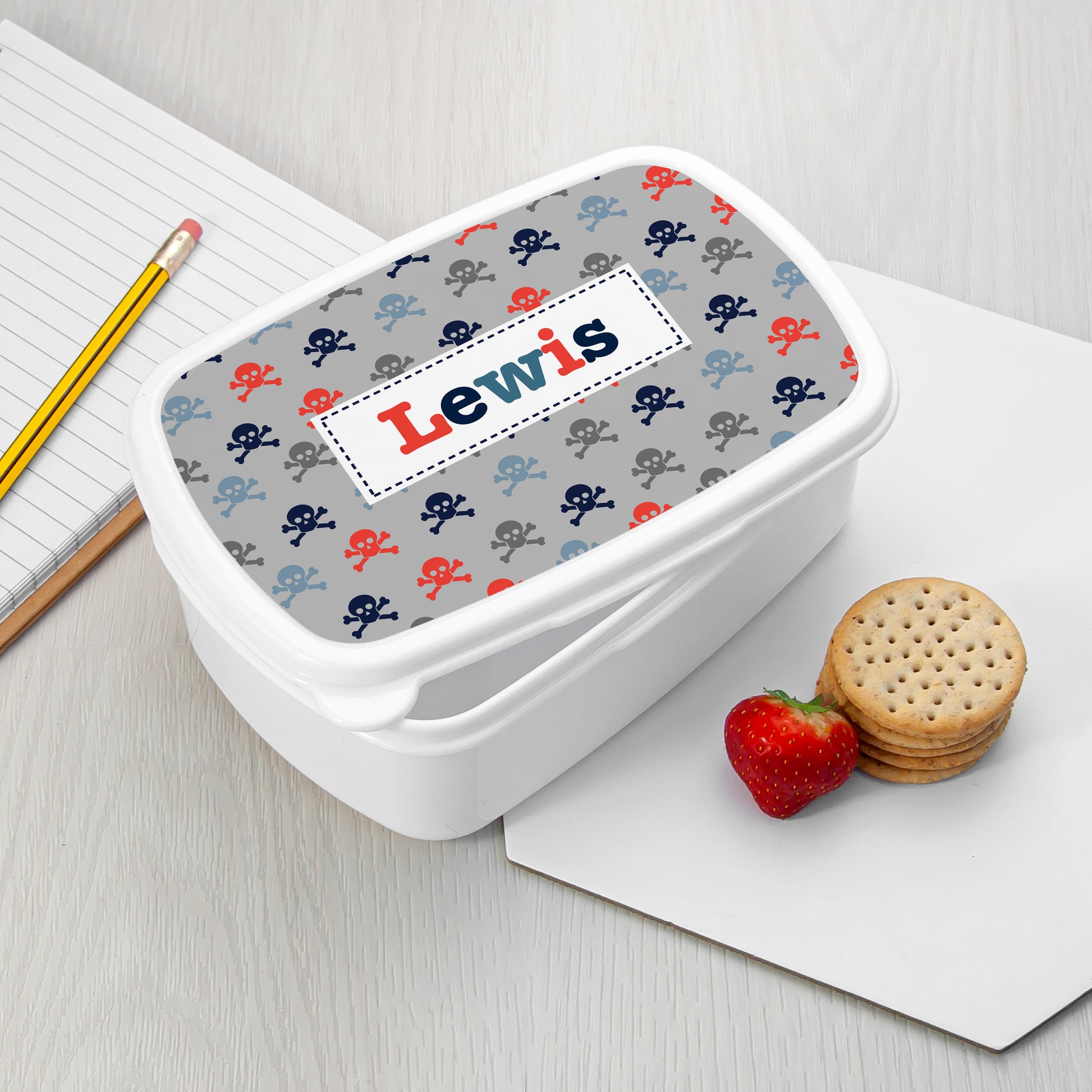 Personalised Boy's Patterned Lunch Box