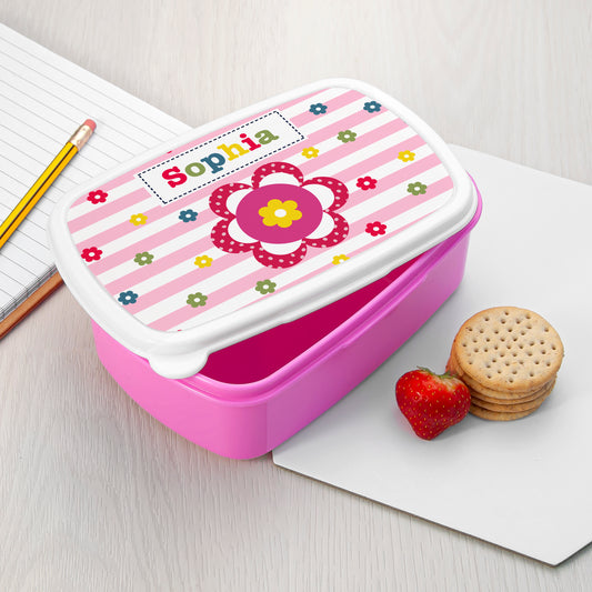 Personalised Girl's Lunch Box