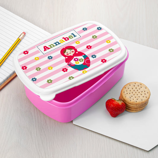 Personalised Girl's Lunch Box