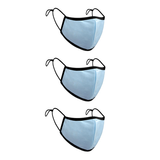 Treat Republic Colour Range Comfort-Fit Face Covering - Pack of 3