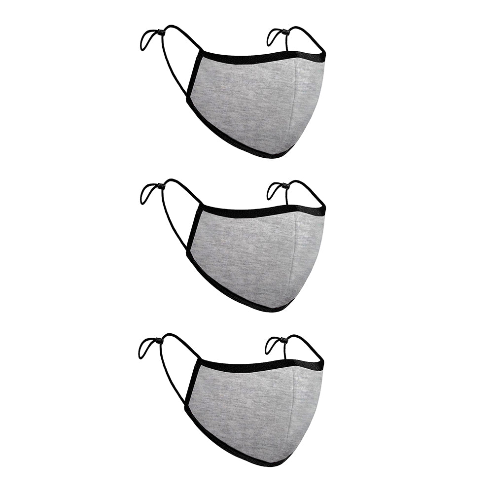 Treat Republic Colour Range Comfort-Fit Face Covering - Pack of 3