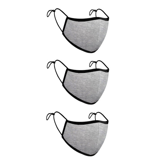 Treat Republic Colour Range Comfort-Fit Face Covering - Pack of 3