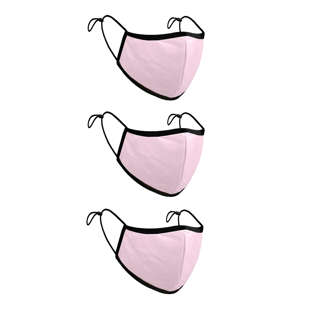 Treat Republic Colour Range Comfort-Fit Face Covering - Pack of 3