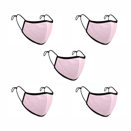 Treat Republic Colour Range Comfort-Fit Face Covering - Pack of 5