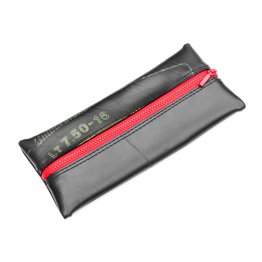 Upcycled Truck Tyre Rubber Flat Pencil Case