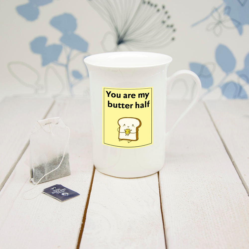 You Are My Butter Half Bone China Mug